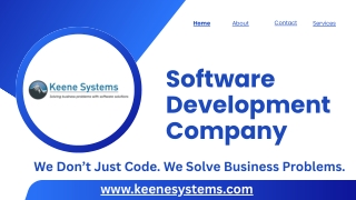 Keene Systems: Custom Software That Powers Business Growth