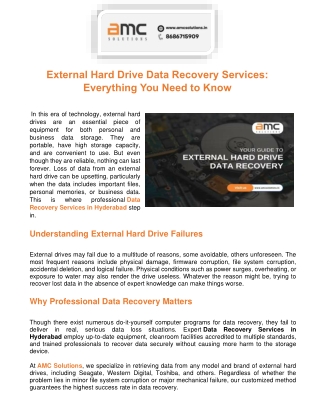 external hard drive data recovery services