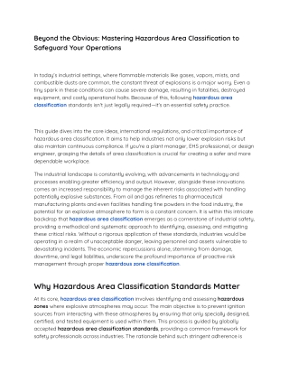 Beyond the Obvious_ Mastering Hazardous Area Classification to Safeguard Your Operations