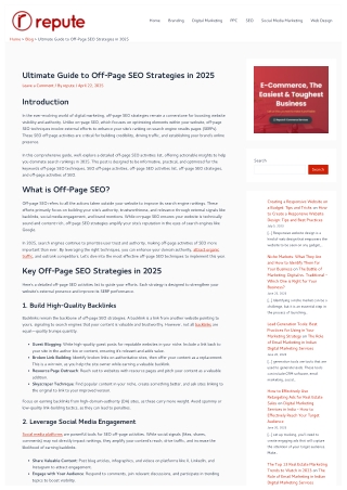 What’s Missing from Your Off-Page SEO in 2025? Most Still Don’t Know