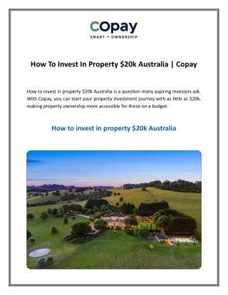 How To Invest In Property
