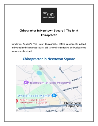 Chiropractor In Newtown Square