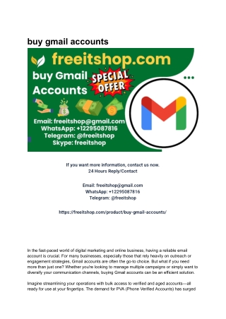 buy gmail accounts