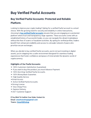 Top 12 Sites to Buy Verified Paxful Accounts in 2k25