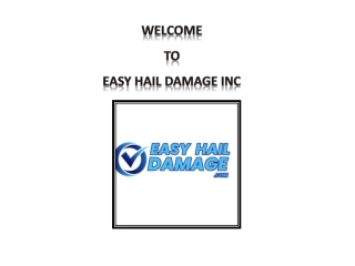 welcome to easy hail damage inc