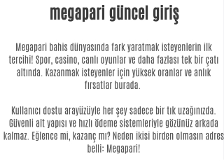 megapari g ncel giri