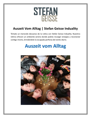 Auszeit Vom Alltag