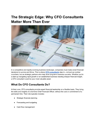 The Strategic Edge_ Why CFO Consultants Matter More Than Ever