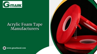 Acrylic Foam Tape Manufacturers