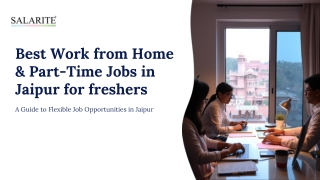 Best Work from Home & Part-Time Jobs in Jaipur for freshers