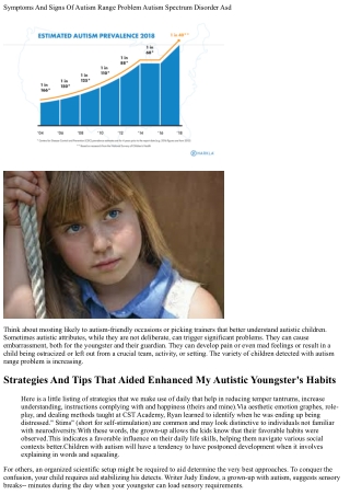 Autism Spectrum Disorder Asd Symptoms & Reasons