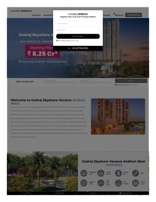 Godrej Skyshore Versova - Ultra Luxury Flats in Andheri West @8.25 Cr*