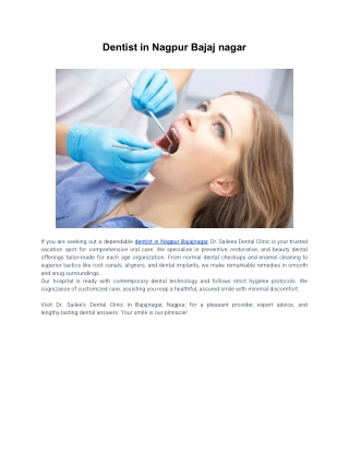 Dentist in Nagpur Bajaj nagar