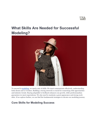 What Skills Are Needed for Successful Modeling_