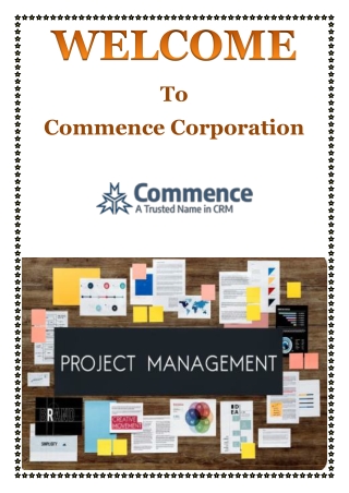 Task Tracking and Workflow Optimization with Commence Corporation Project Software
