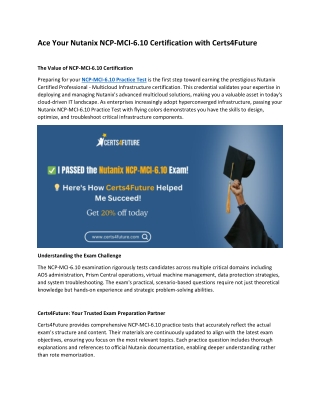 NCP-MCI-6.10 Practice Test