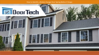 The Silent Warning Signs of a Failing Garage Door Spring