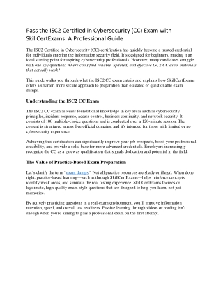 Pass ISC2 CC Exam Fast with SkillCertExams – 100% Updated Practice Tests