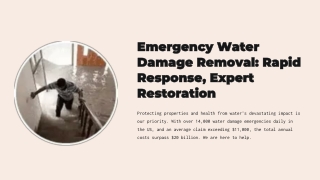 emergency water damage removal