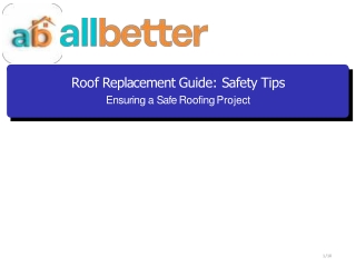 roof replacement guide safety tips ensuring