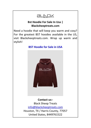 Bst Hoodie For Sale In Usa Blacksheeptreats.com