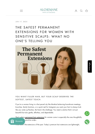 The Safest Permanent Extensions for Women with Sensitive Scalps: What No One's T