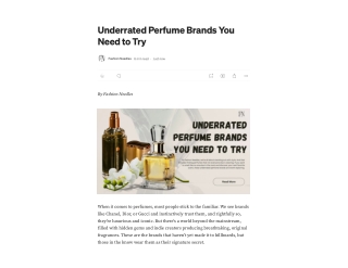 Underrated Perfume Brands You Need to Try _ by Fashion Needles _ Jun, 2025 _ Medium