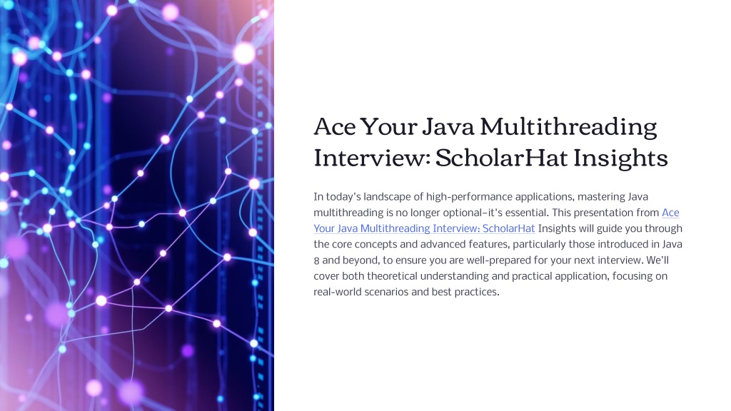 PPT - Java Multithreading Interview Questions and answers By Scholarhat ...
