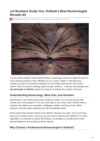 Let Numbers Guide You Kolkata’s Best Numerologist Reveals All