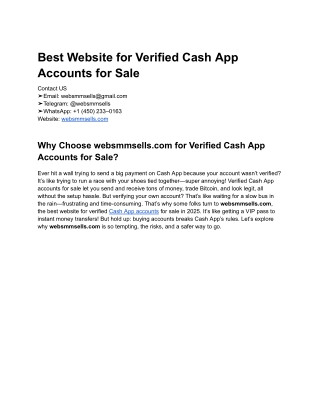 verified cash app accounts for sell