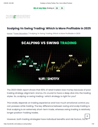 Scalping vs Swing Trading 2025: Which One Is More Profitable?