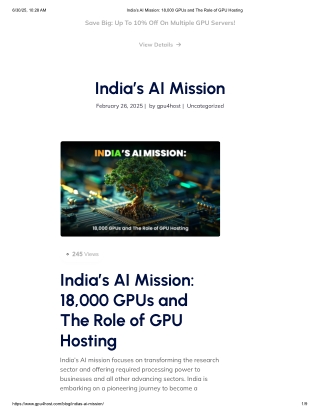 India’s AI Mission_ 18,000 GPUs and The Role of GPU Hosting