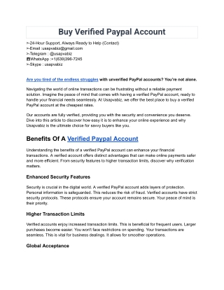 buy verified paypal account
