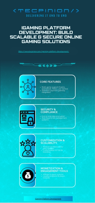 iGaming Platform Development -  httpswww.tecpinion.comigaming-platform-development