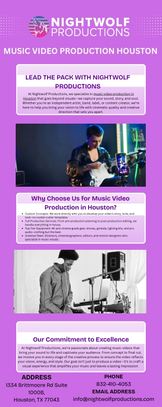Music video production Houston
