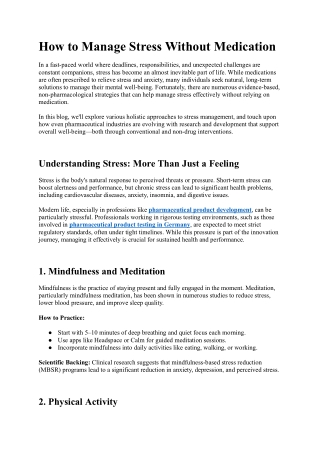 How to Manage Stress Without.docx