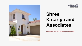 Shree Katariya and Associates – Best Real Estate Company in Indore for Smart Property Investments