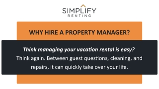Why Hire A Property Manager?