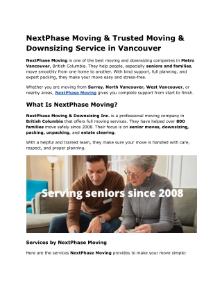 NextPhase Moving & Trusted Moving
