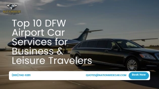 Top 10 DFW Airport Car Services for Business & Leisure Travelers