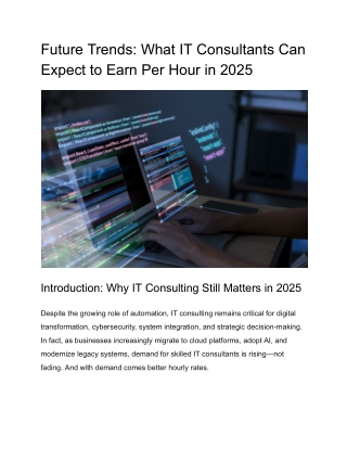 Future Trends_ What IT Consultants Can Expect to Earn Per Hour in 2025