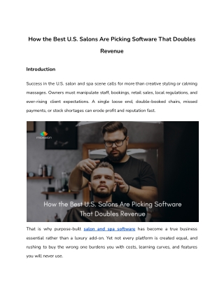 How the Best U.S. Salons Are Picking Software That Doubles Revenue