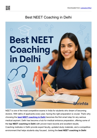 Best NEET Coaching in Delhi