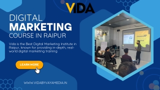 Vida: Comprehensive Digital Marketing Training at Raipur's Leading Institute
