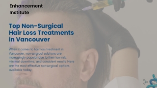 Top Non-Surgical Hair Loss Treatments in Vancouver