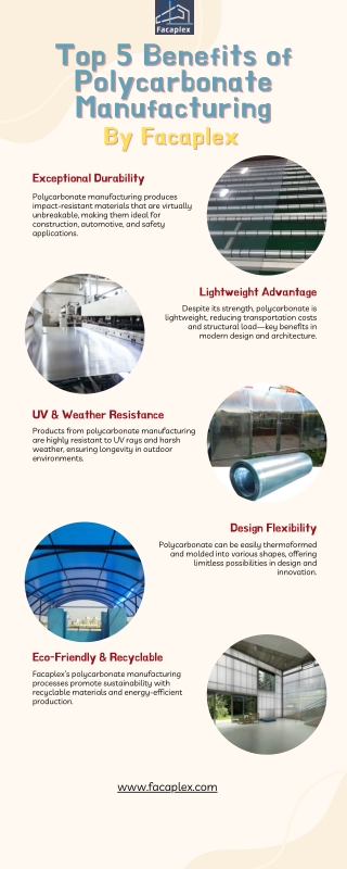 Top 5 Benefits of Polycarbonate Manufacturing  Facaplex