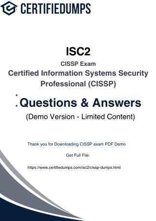 CISSP exam dumps
