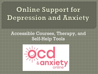 online support for depression and anxiety