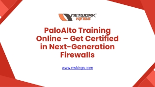 PaloAlto Training Online – Get Certified in Next-Generation Firewalls