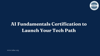AI Fundamentals Certification to Launch Your Tech Path